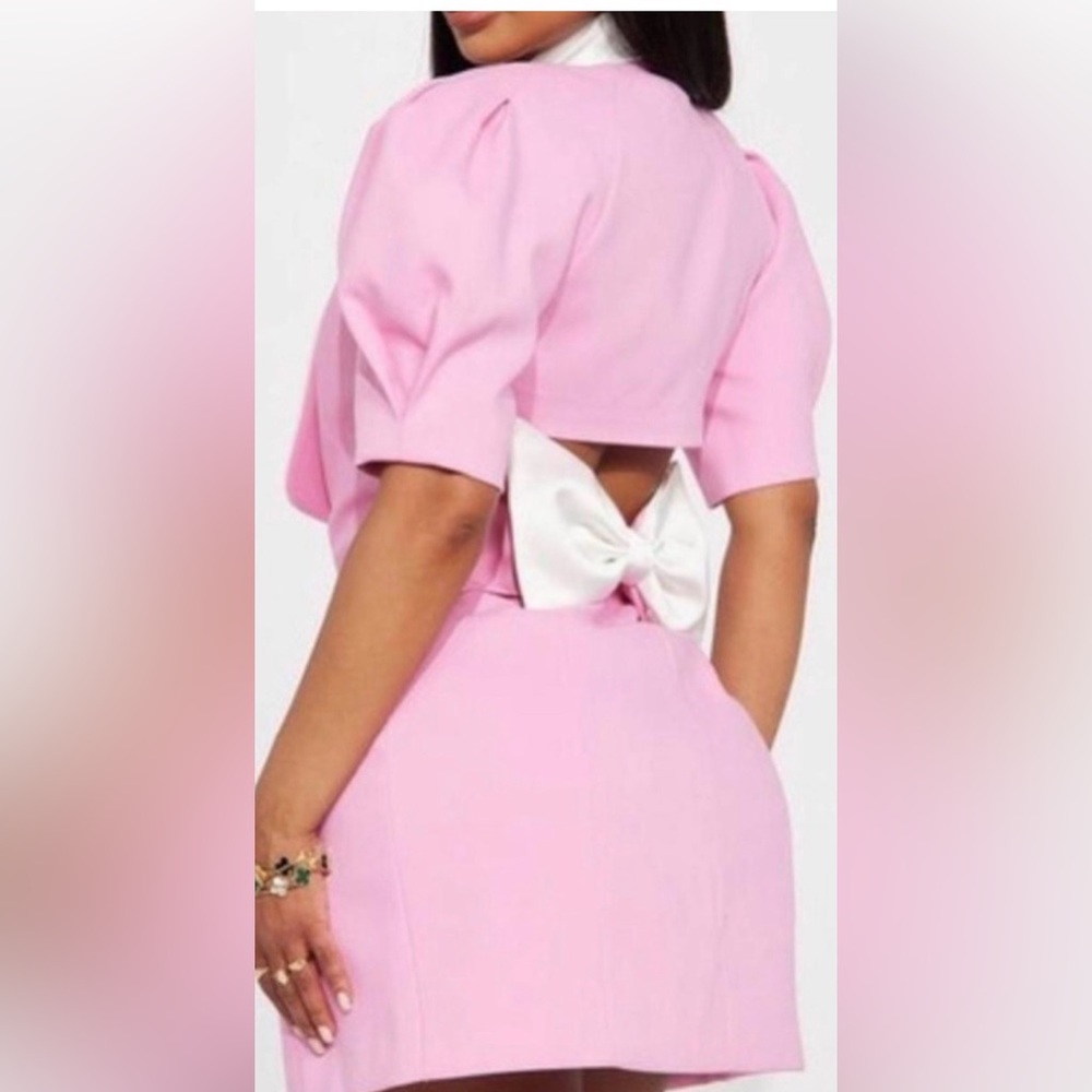 Elegant Pink Blazer Dress size 2x - Picture 2 of 3